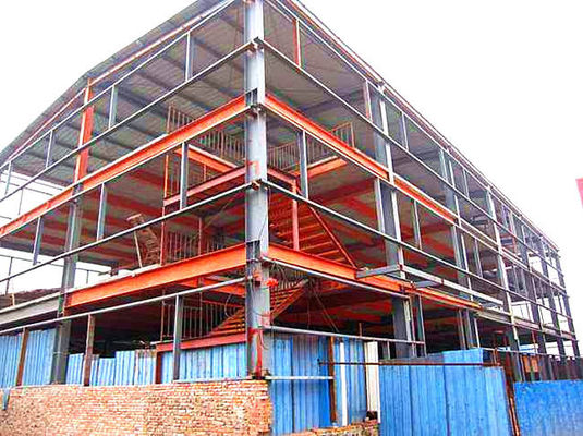 多階の鉄骨フレームの構造/多層の鋼鉄倉庫の構造