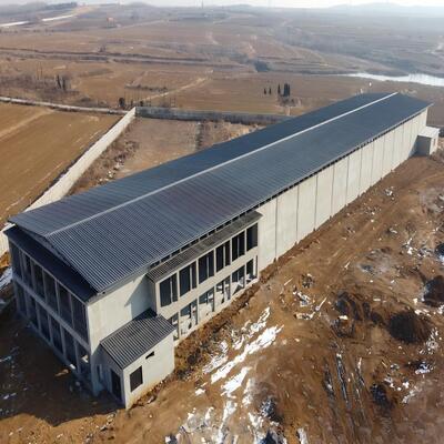 プレハブ鉄骨家鶏小屋鉄骨建物ファーム鉄骨構造鶏小屋