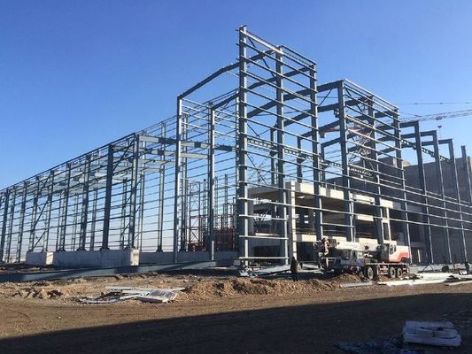 経済的な鉄鋼構造物 建物 熱く鋳造された鋼鉄構造物 熱く鋳造された鉄鋼構造物 製成済み倉庫
