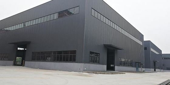 安定した長距離鋼筋構造 Hセクション 塗装された大きな鋼筋枠 建築 プリファブ ワークショップ