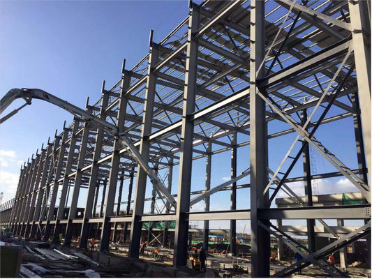 急速製造 軽量 プリファブ 鋼筋構造 建物 広範囲ポータル フレーム メタル倉庫