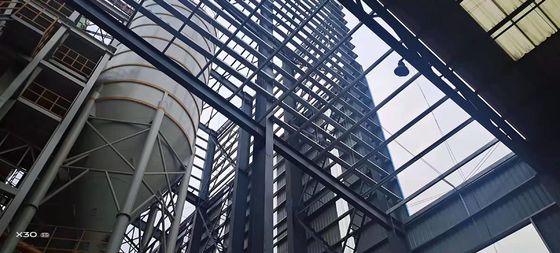 大幅なスパン プリファブ/プリファブリック 建築 鋼筋構造 倉庫 鉄筋Q235/Q355 Hセクションフレームワークショップ
