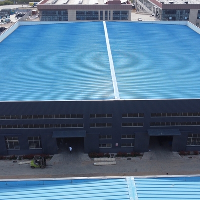 H形鋼を使用した2階建てプレハブ鋼鉄倉庫