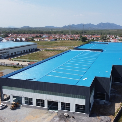 プレハブ鉄骨構造建物 Q235 Q355 大スパン倉庫ワークショップ