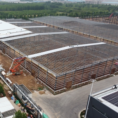 プレハブ軽量鉄骨構造倉庫 Q235B Q355B ASTM A36