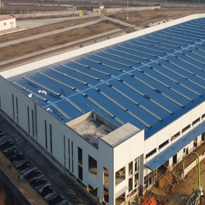 倉庫ワークショップ用プレハブ鋼構造建物 長スパン