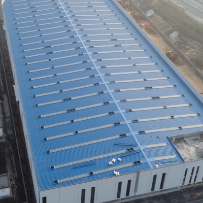ペットフード加工工場用プレハブ鉄骨構造倉庫