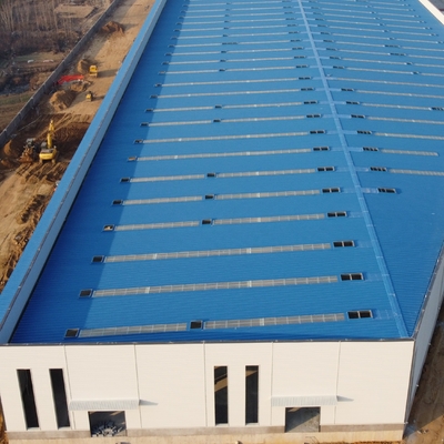 倉庫ワークショップ用プレハブ鋼構造建物 長スパン