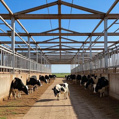 プリファブリックビルド 鶏屋 鋼筋構造 鶏場 鶏場 牛棚用鋼筋建築枠