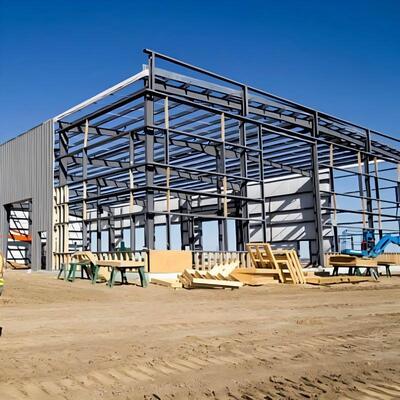 品質保証 産業用または保管用プ​​レハブ鉄骨構造ボルト接続倉庫