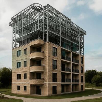 多階建て 防震 プリファブ ボルト 接続 鋼鉄 構造 建設 ホテル