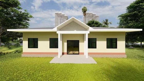 ガラスウール断熱材付きプレハブ鉄骨構造住宅